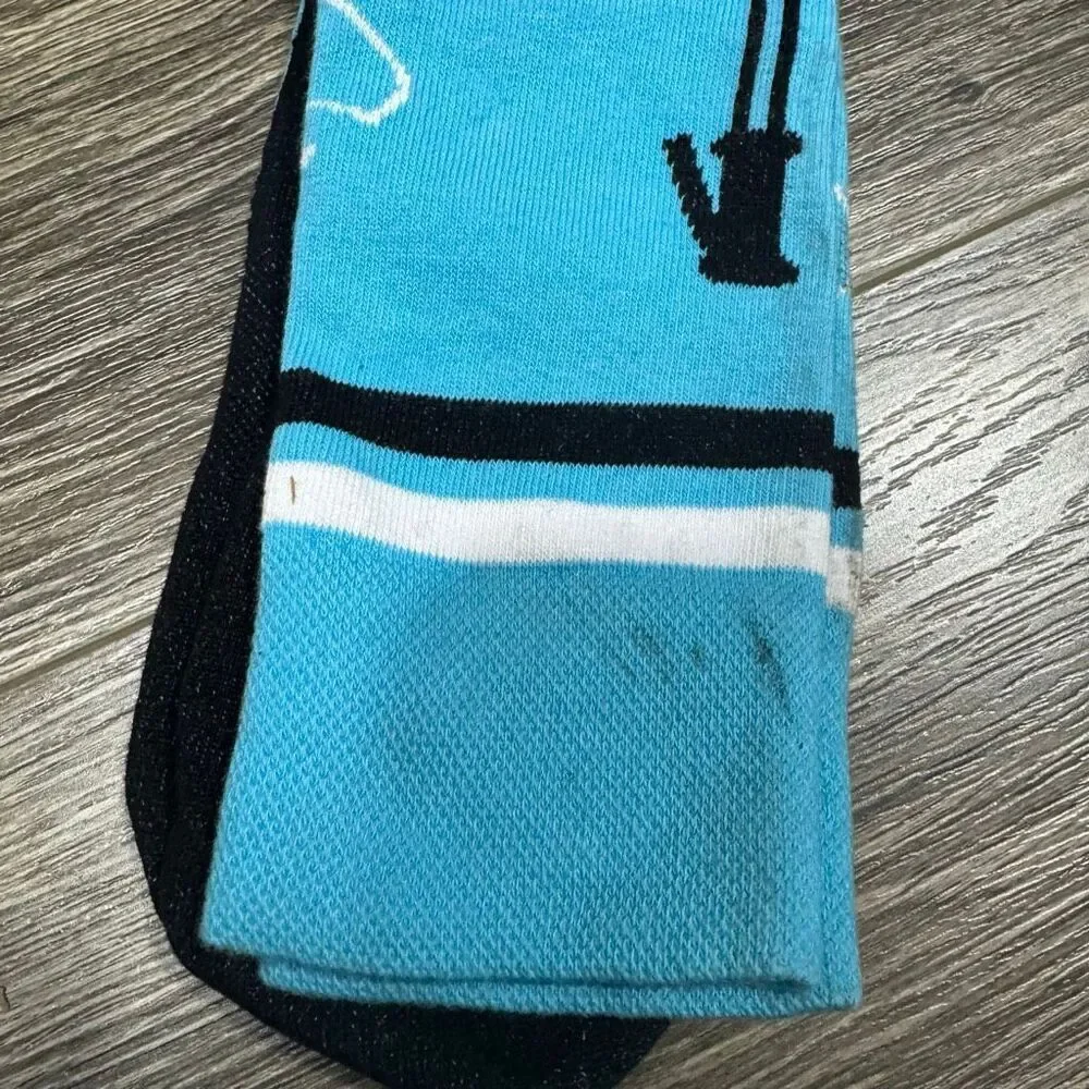 WINDELLS X STINKY L/XL Ski Socks Blue